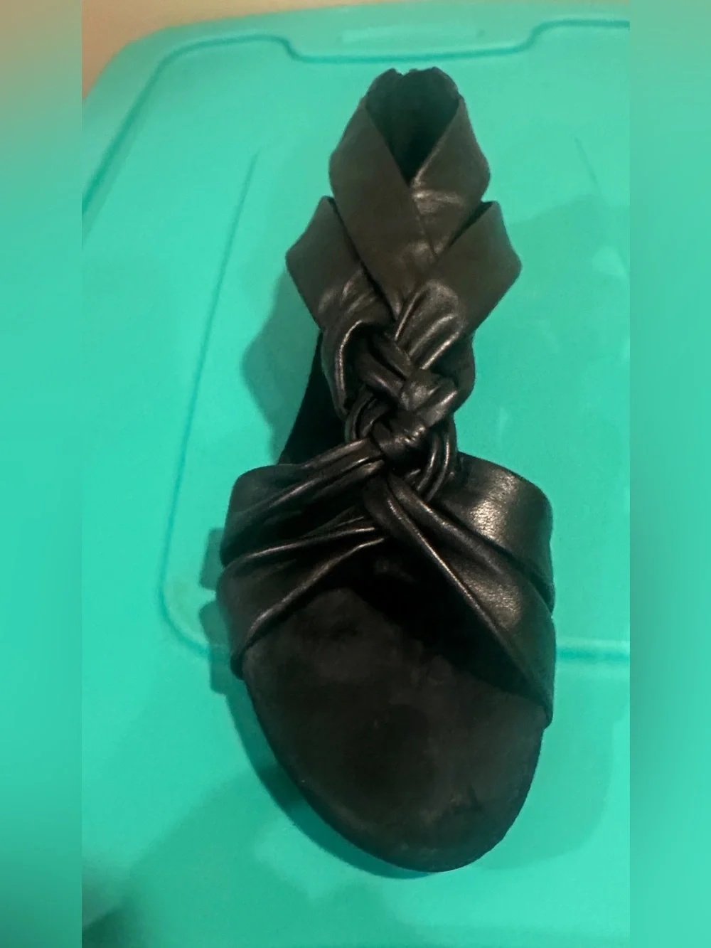 The Cool People by Aldo Lachino‎ Black Sandals, New in Box